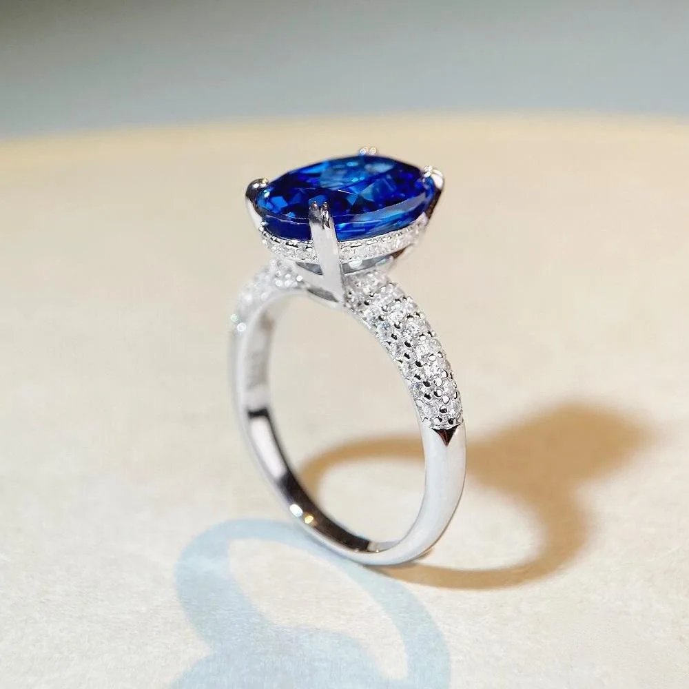 Luxury Platinum Solid Platinum PT950 Women's Ring Diamond Gift Luxury Set Luxury Party Gift