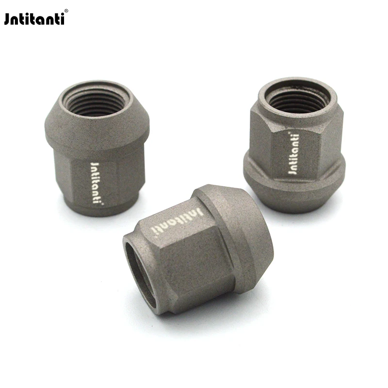 

Jntitanti High performance Ti-6Al-4V sand blast wheel lug nuts M14*1.5/1.25*27mm for Jeep, Land rover,Tesla, Jaguar,VW,AUDI, BMW