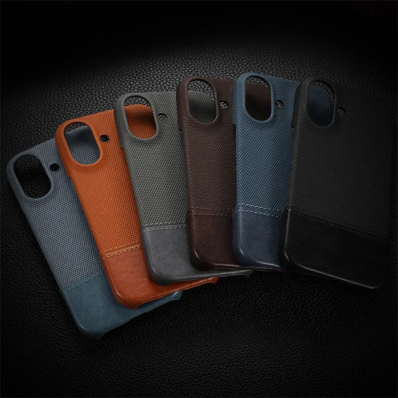 Luxury Matte Cotton Linen Soft Leather Phone Case For Apple iPhone 16 15 14 Plus 13 12 Pro Max Frameless Anti-Fingerprints Cover