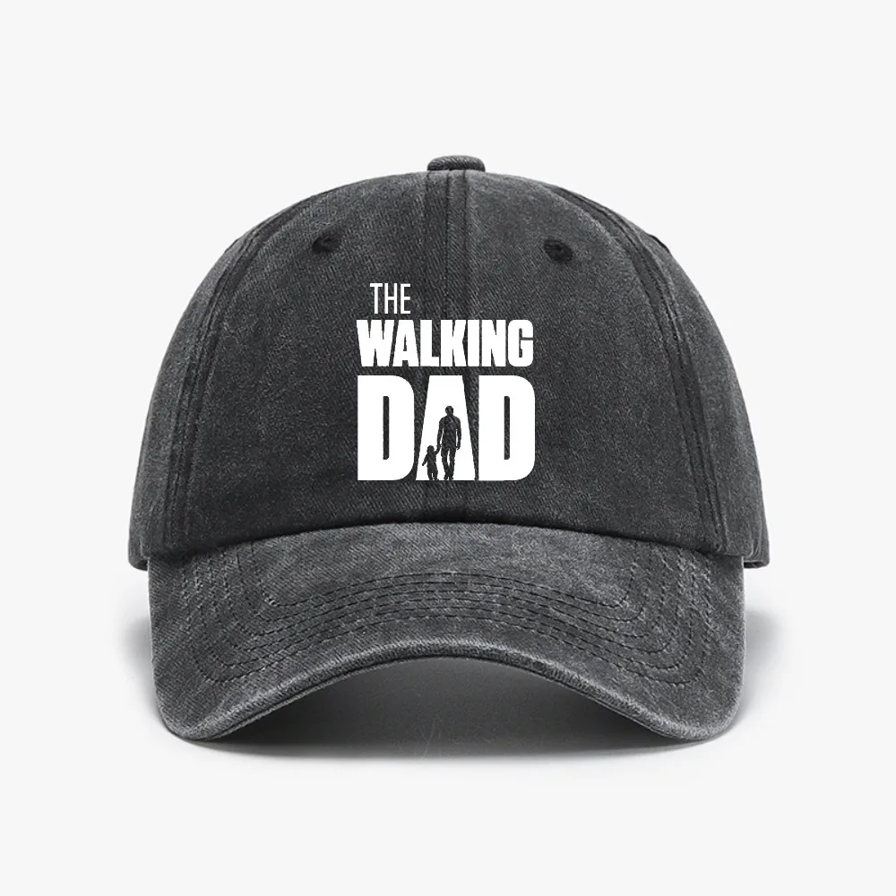 

The Walking Dad Casual Baseball Cap casual Vintage Washed Distressed Denim caps For Men Women Summer Vintage Sunscreen hat