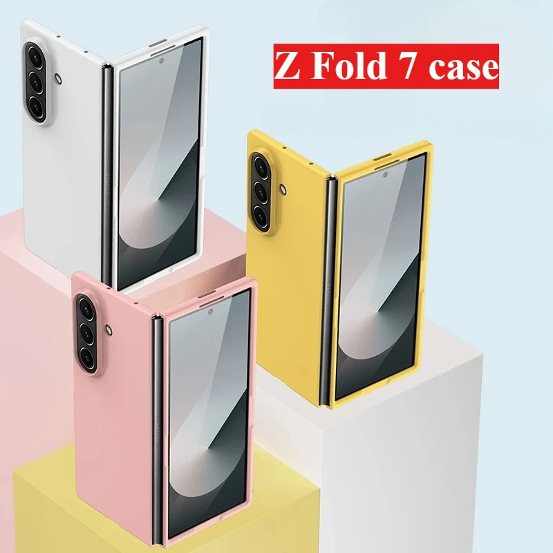 Für NEUE Samsung Galaxy Z Fold 7, 6, 5, 4, 3, einfarbig, matt, ultradünn, leicht, hautfreundlich, faltbar, harte PC-Abdeckung