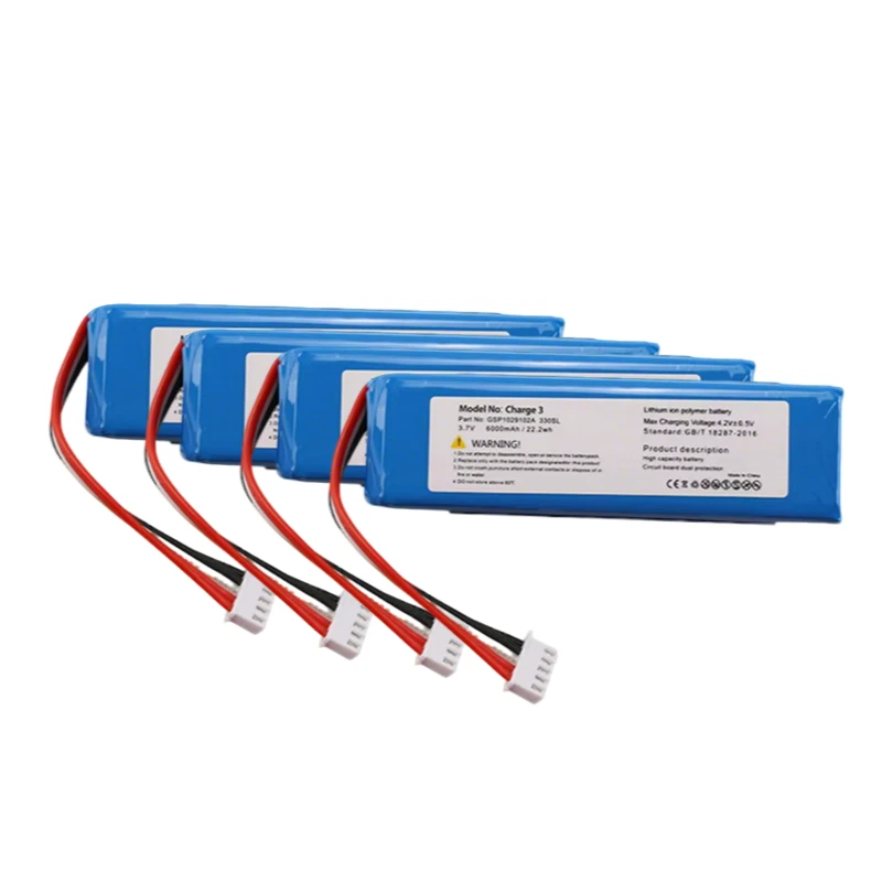 Originele 6000 mah vervangende batterij voor JBL Charge 3 Charge3 2016 versie luidspreker lithium-polymeer GSP 1029102 Een 330SL-batterij