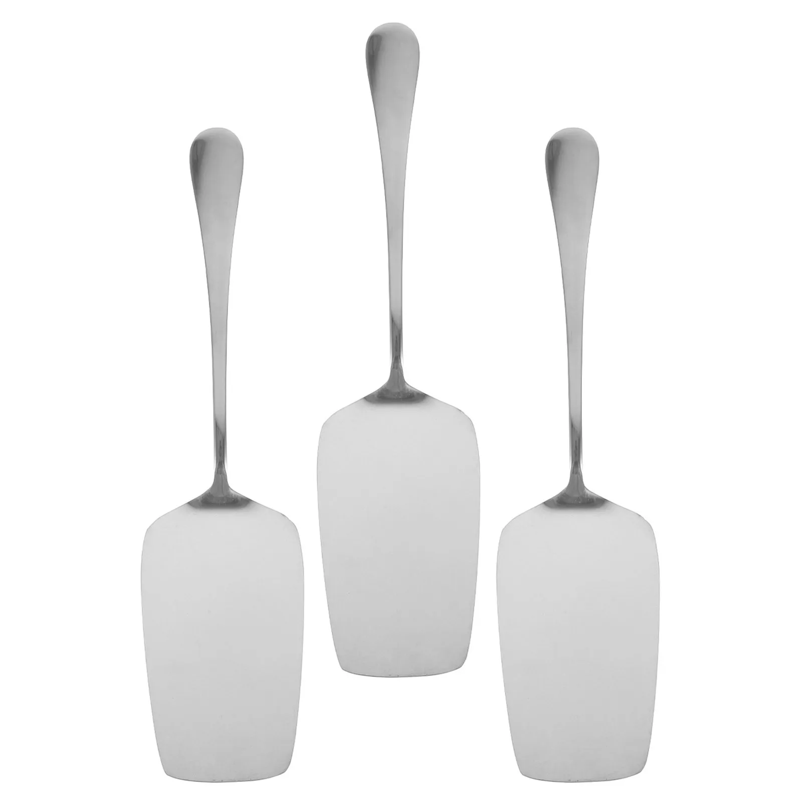 3Pcs Stainless Steel Pie Server Set Mirror Finish Cake Lifter Serving Tool for Weddings Parties Birthdays Cake Lifter