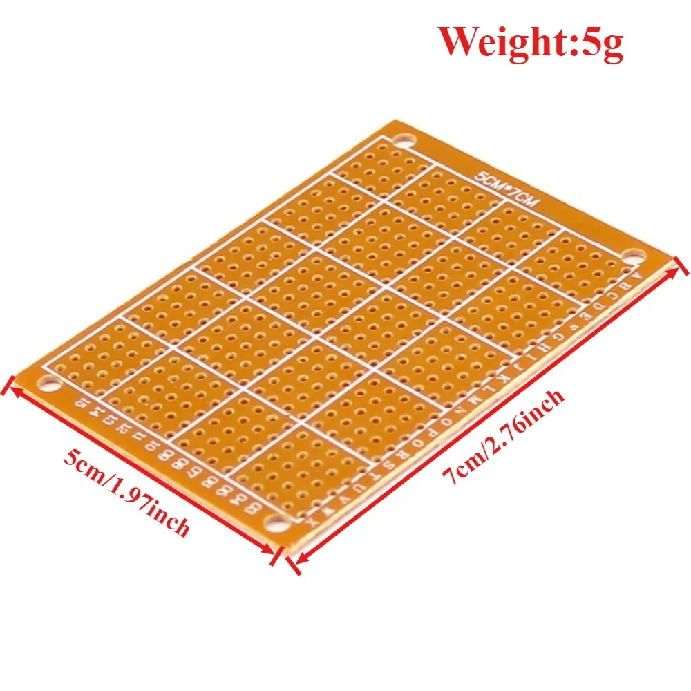 10 قطعة 5x7 سنتيمتر العالمي PCB النموذج مجلس Perfboard 1 2 مللي متر سمك اللوح لاردوينو ESP32 لتقوم بها بنفسك لحام الالكترونيات Proje