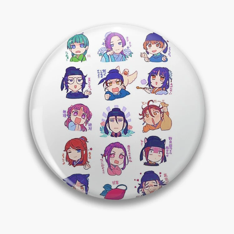 The Apothecary Diaries Anime Brooch Bag Clothing Hat Badge Accessories Jewelry Gifts