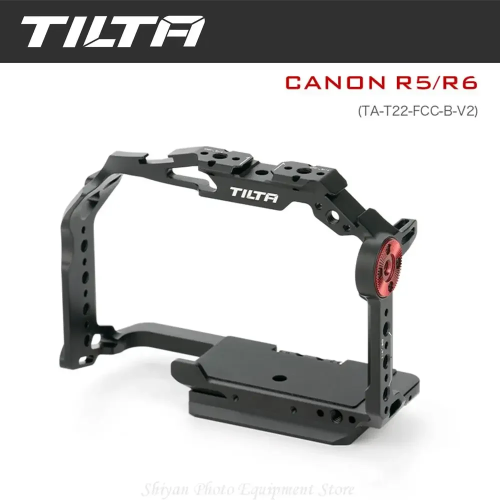 Imagem -02 - Nova Gaiola de Câmera Completa Tilta Ta-t22-fcc-b-v2 Preta para Canon r5 R5c r6 v2 Placa de Liberação Rápida