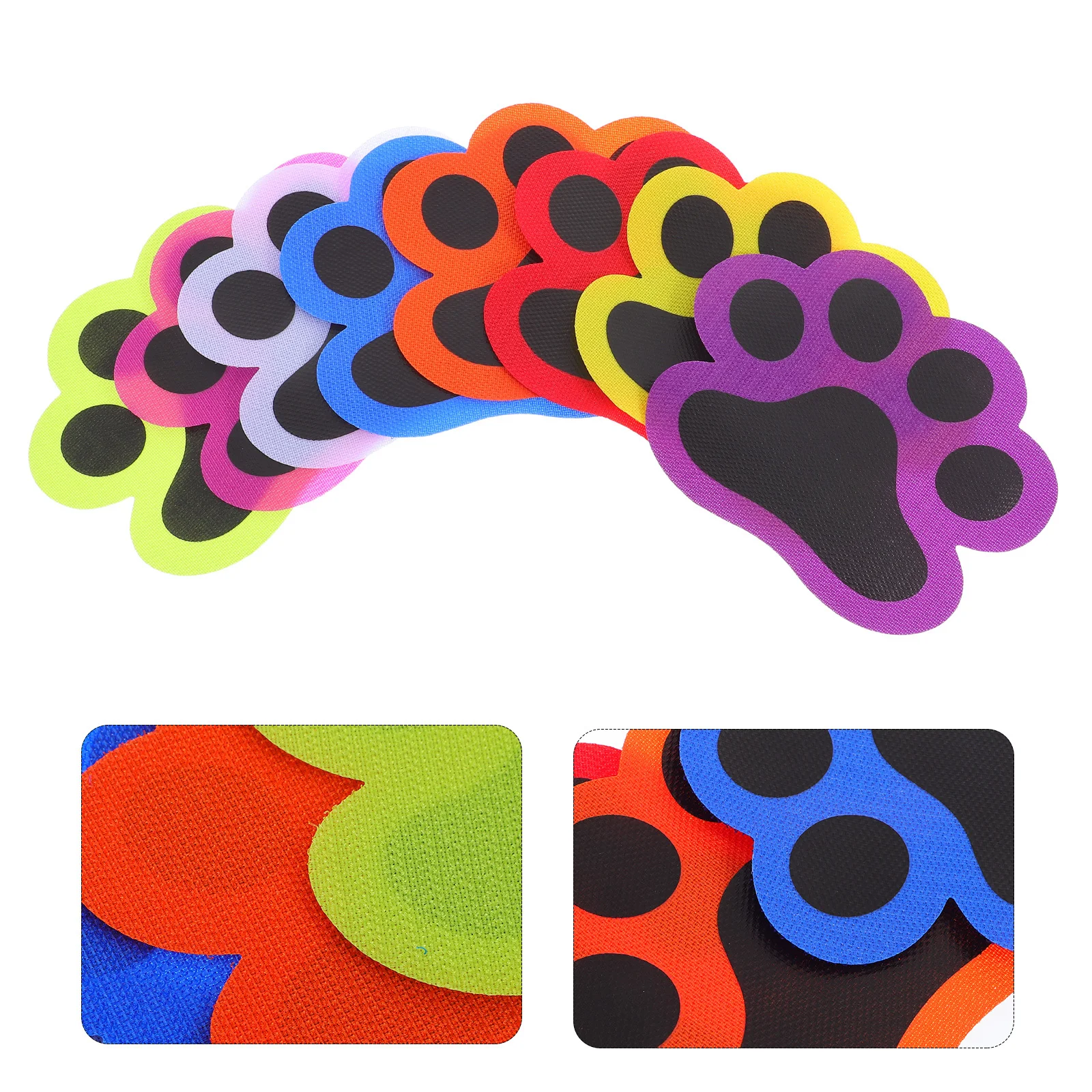 

36Pcs Carpet Dots for Classroom Cat Paw Print Floor Markers Reusable Positioning Stickers Classroom Organization Learning Games