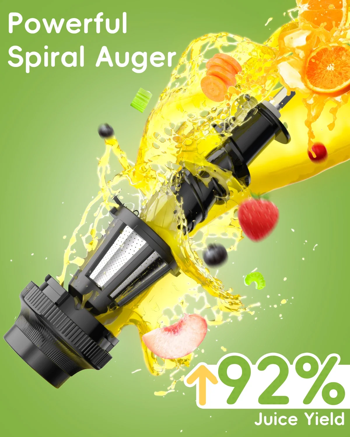 Slow Masticating Auger Juicer BPA FREE Cold Press Juice Yield Extractor for High Nutrient Fruit Vegetable Juice Machine Price