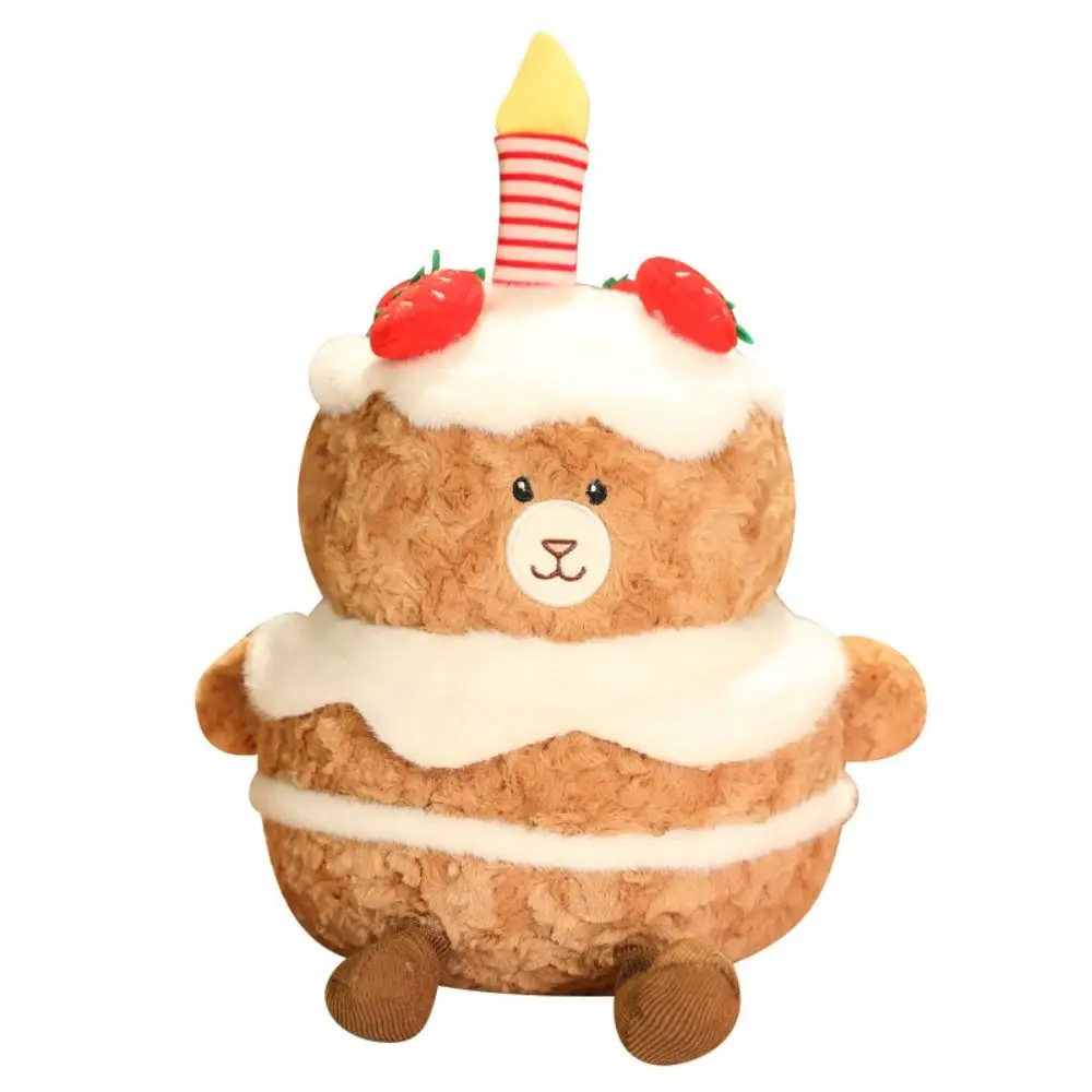 Sing Birthday Song Bear Plush Toy Stuffed Animals Soft Doll Birthday Cake Bear Doll Brown Swing Bears Stuffed Doll Birthday