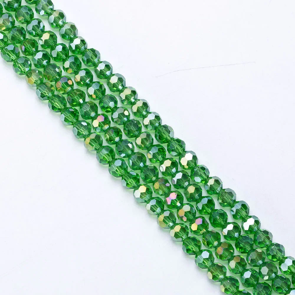 3 4 6 8mm Austrian Round Crystal Beads For Bracelet Jewelry Making DIY Needlework Accessories Rondelle Faceted Glass Seed Bead