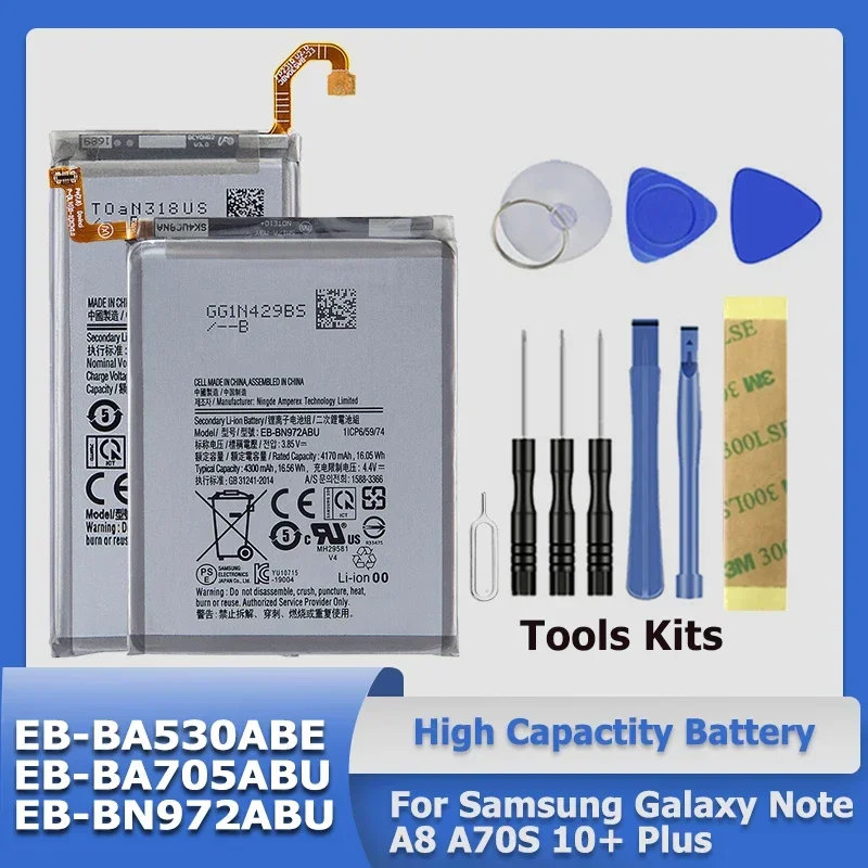 Wysokiej jakości bateria XDOU EB-BA530ABE EB-BA705ABU EB-BN972ABU do Samsung Galaxy A8 2018 (A530) A530 SM-A530F A70 A705