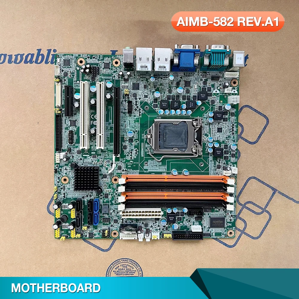 

AIMB-582 REV.A1 AIMB-582QG2 двойной гигабитный Ethernet-порт, материнская плата промышленного управления, чипсет Q77, поддерживает 1155-контактный разъем