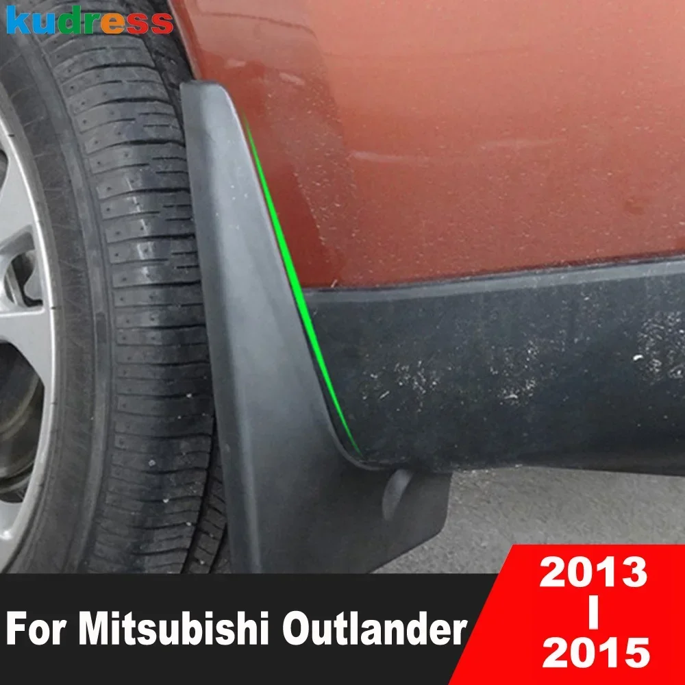 Car Mudguards For Mitsubishi Outlander 2013 2014 2015 Front Rear Mud Flaps Splash Guards Mudflaps Fender Protector Accessories