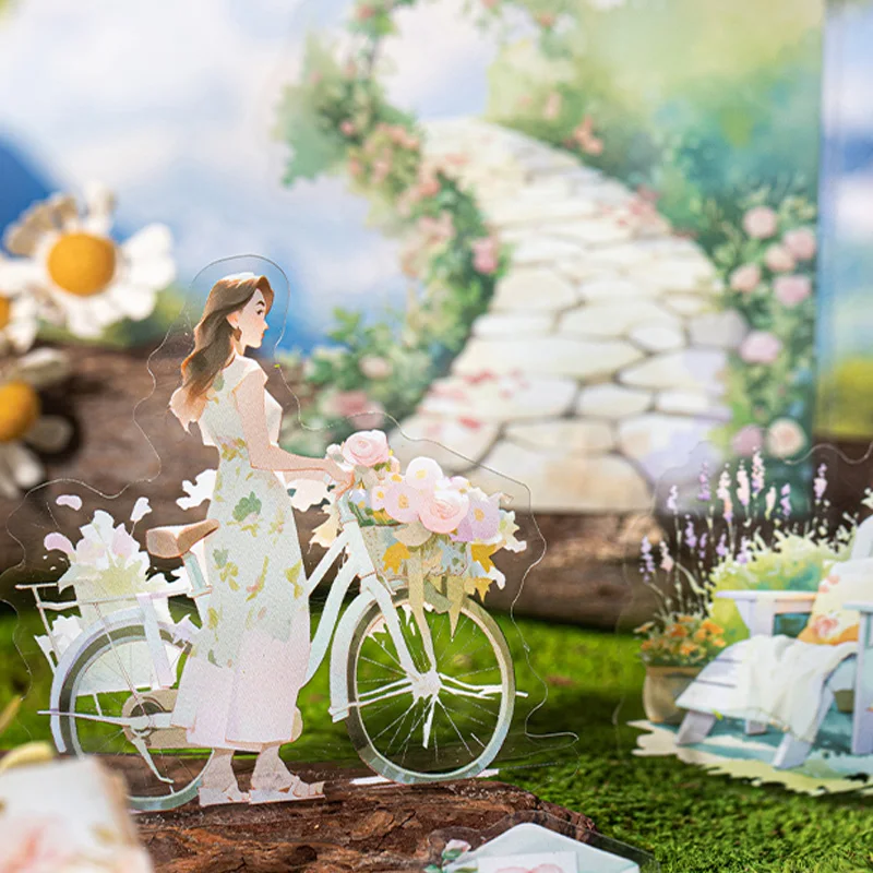 

Mr Paper, 1 стиль, 200 шт./пакет, серия «Greenery Garden», акваскейзаж, наклейки для домашних животных, наклейки, эстетические милые наклейки