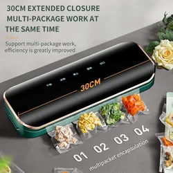 Automatic Vacuum Sealer Automatic 60 Kpa Professional Vacuum Sealer 120 W Vacuum Machine for Wet and Dry Food