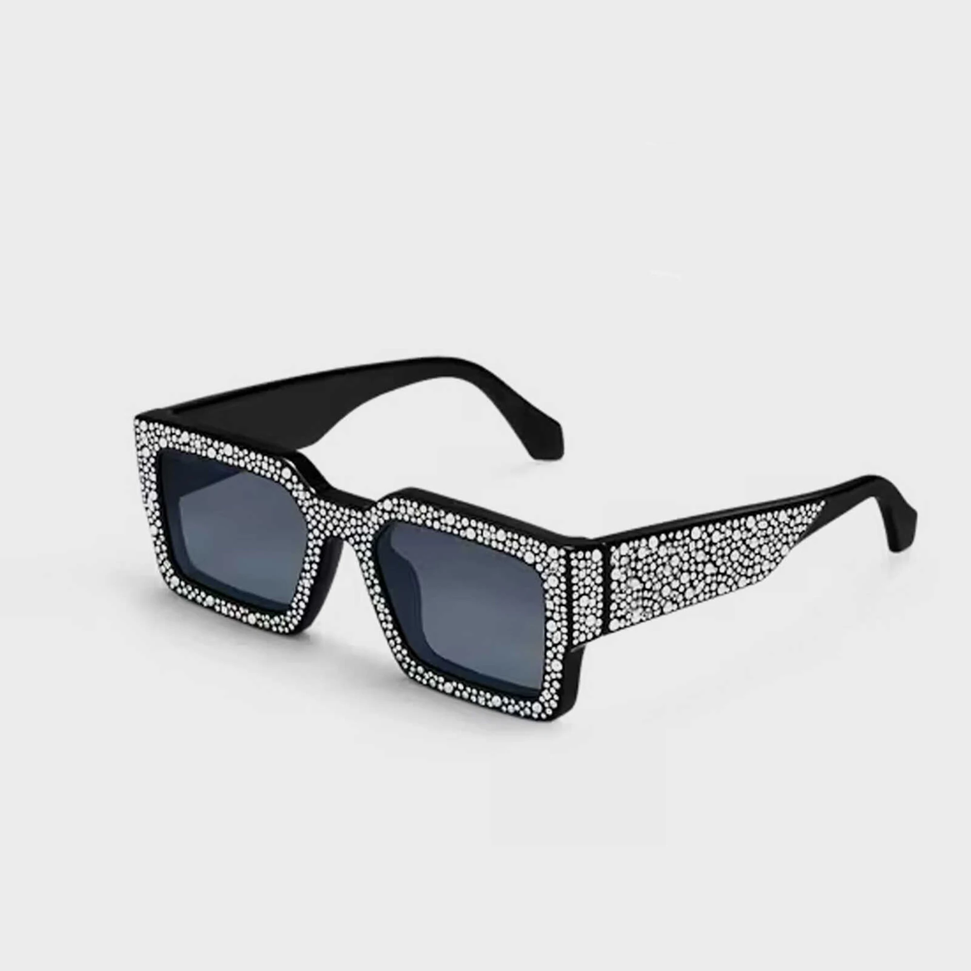 

NIGO LP Men's Women's Fashion Sunshade Glasses Full Of Diamonds Solid Color Sunglasses #nigo61236