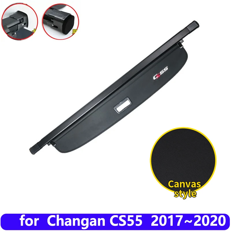 For Changan CS55 Accessories 2017 2018 2019 2020 Car Trunk Curtain Car Rear Trunk Curtain Back Trunk Cargo Covers Accessories