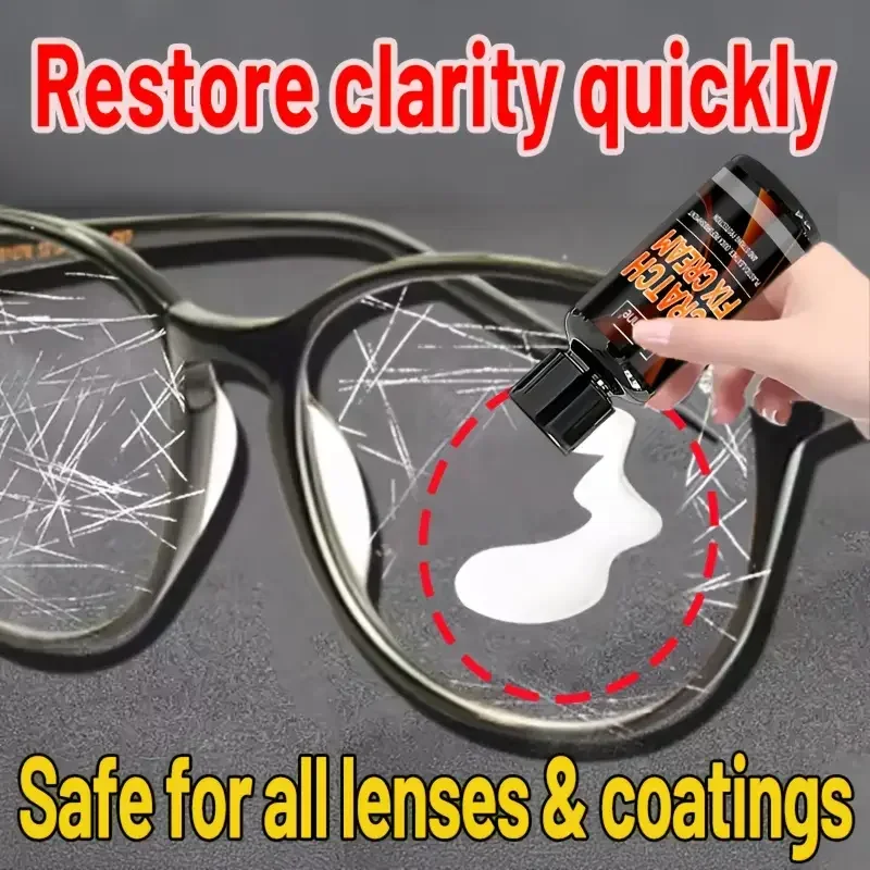 Multi-purpose Glass and Lens Scratch Repair Kit-Restore Clarity and Smooth Surface-Suitable for Car Windows,Watch Glass,Eyeglass