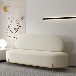 Stretch boże narodzenie Sofa organizator 3 osobowa podłoga zakrzywiona Loveseat Sofa czytanie komfort miękkie Canape Salon meble do salonu