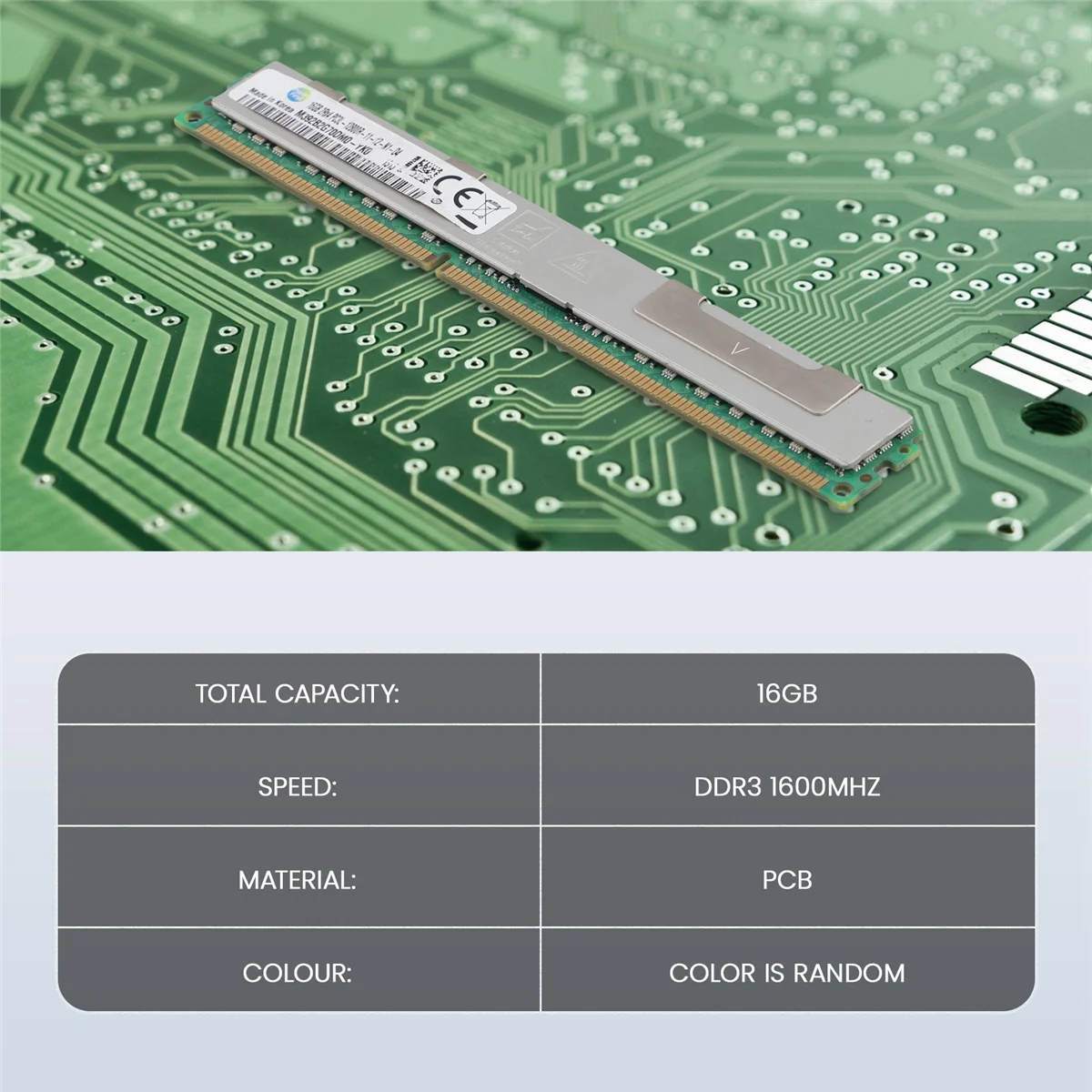 Memoria RAM per server ABLP DDR3 REG da 16 GB PC3-12800 Memoria RAM per server REG a bassa tensione da 1600 Mhz 2RX4