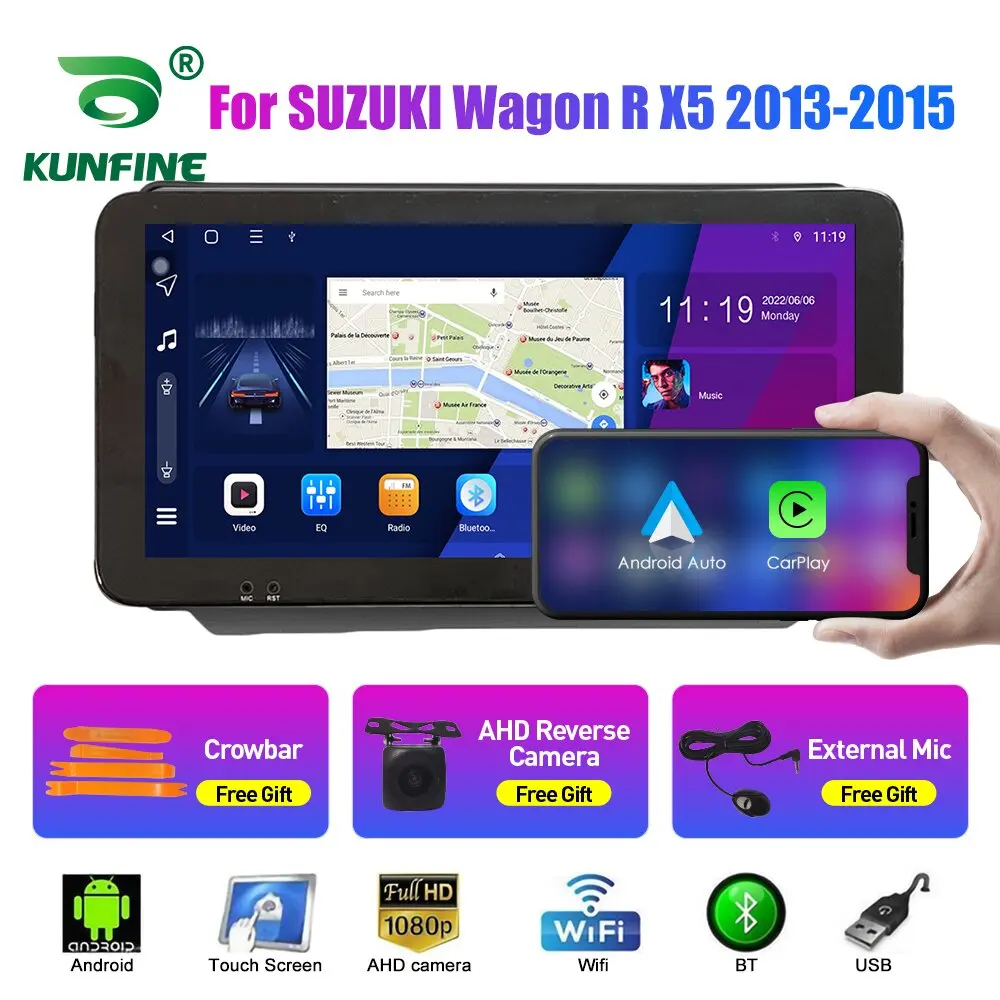 

10,33-дюймовый автомобильный радиоприемник для SUZUKI Big Dipper X5 13 2Din Android, восьмиядерный автомобильный стерео DVD, GPS-навигационный плеер, экран QLED Carplay