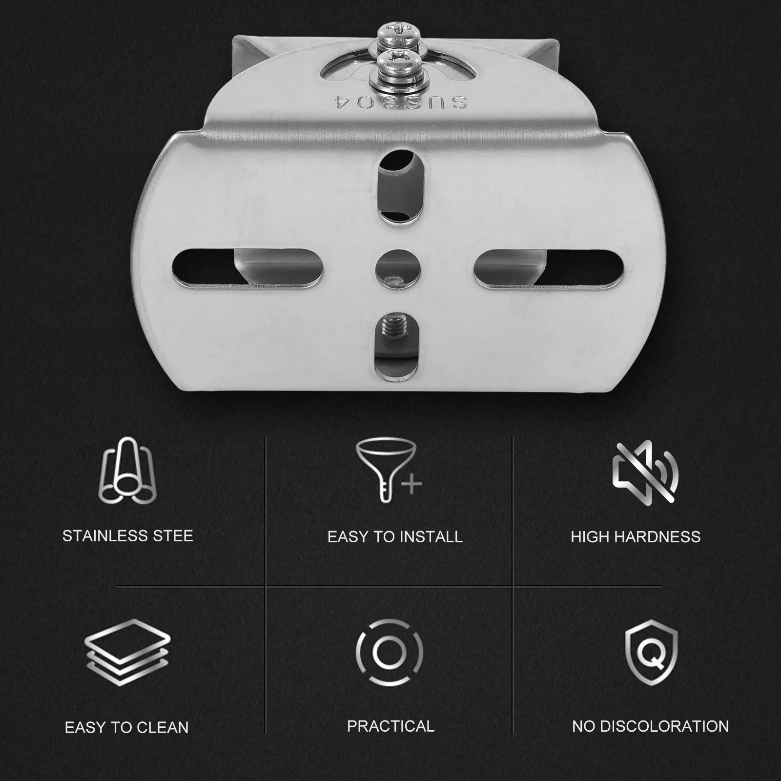1Pcs Duckbill Universal Joint Security Camera Mount Adjustable 360 Degree Stainless Steel Monitor Bracket Indoor Use