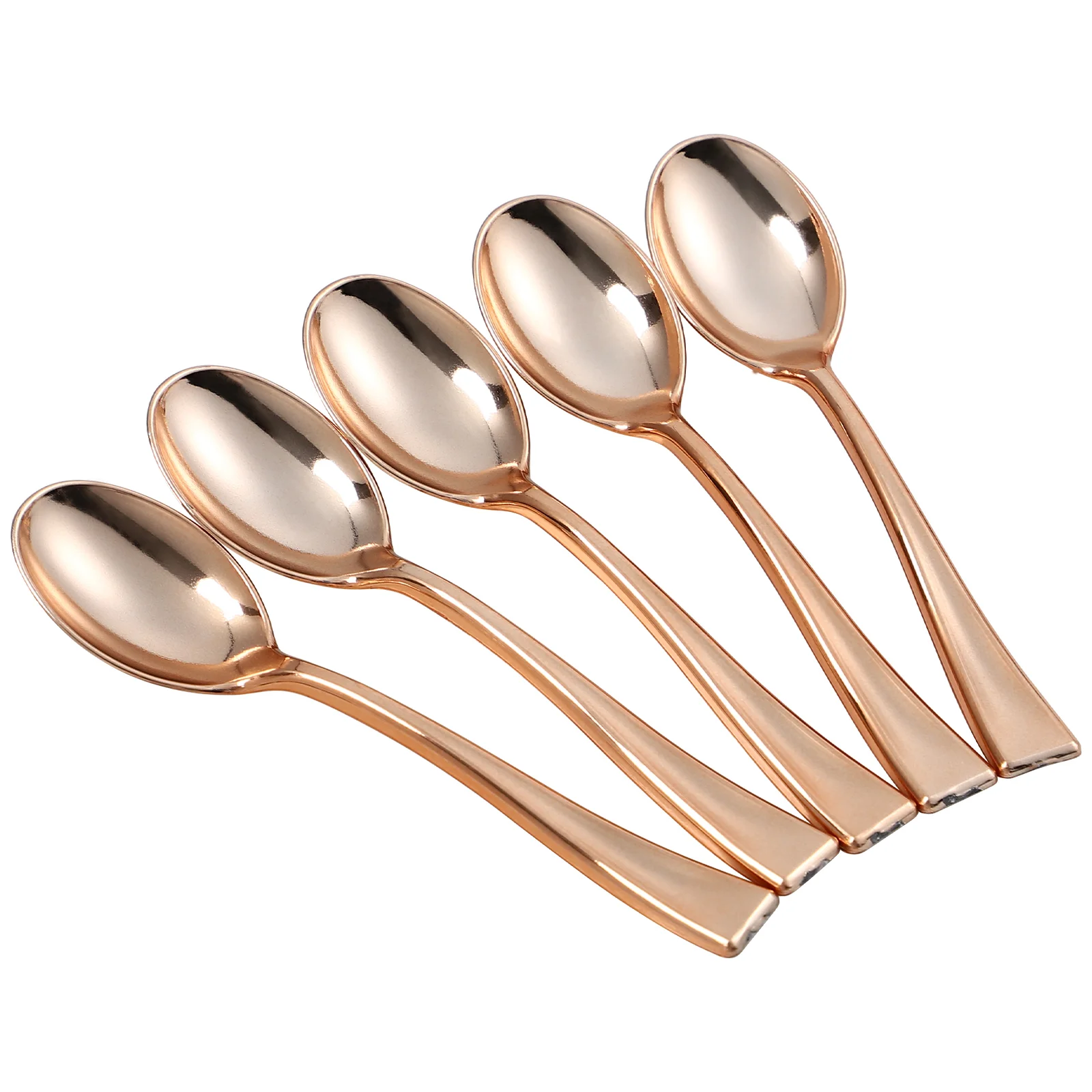 

24pcs Disposable Mini Spoons Small Plastic Spoons Dessert Tasting Spoons Party Cake Ice Cream Spoons