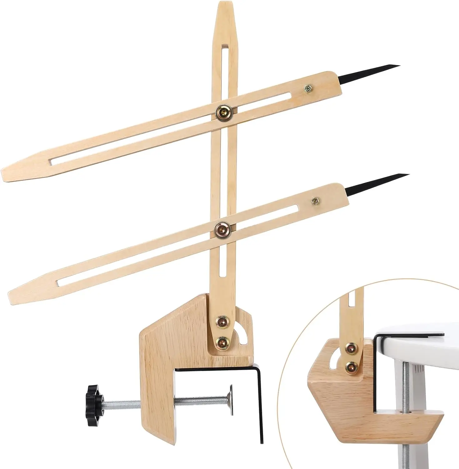 

Pottery Throwing Gauge, 2 Ways to Install, Compact Clip-on Pottery Throwing Stick, Pottery Ceramics Clay Tool for Making