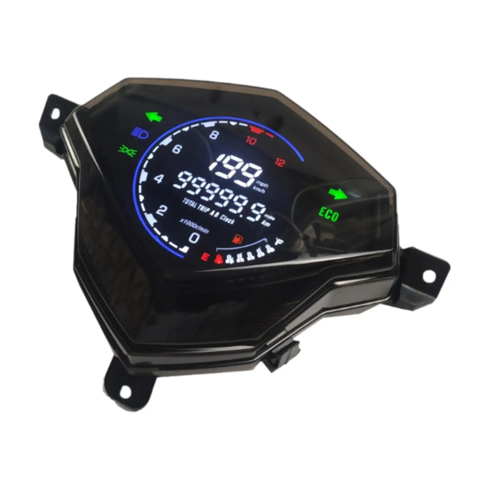 Motorcycle Digital Tachometer Left Right Indicator Sturdy Gauge Motorbike LED