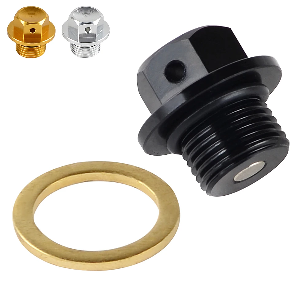 Motorcycle M14x1.25 Magnetic Oil Drain Plug Bolt for Suzuki GSX-R600 GSX-R750 GSX-R1000 2001-2023 GSX-S1000 2016-2021 2022 2023