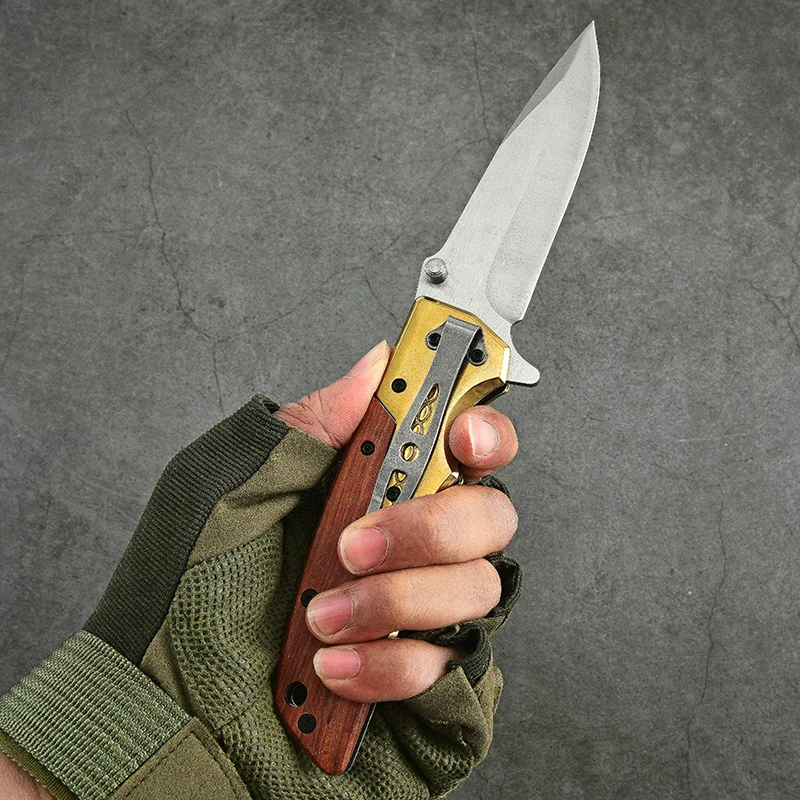 Folding Knives for Men Camping High Hardness Steel Outdoors Self Defense Military Tactical Knives for Hunting and Fishing