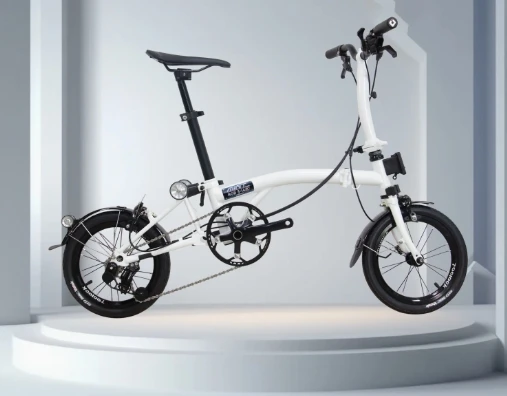 MINT BOB3-14K　BROMPTON風 MINT BOB 3-14K 14Inch Triple Folding Bike/ Chromium-Molybdenum