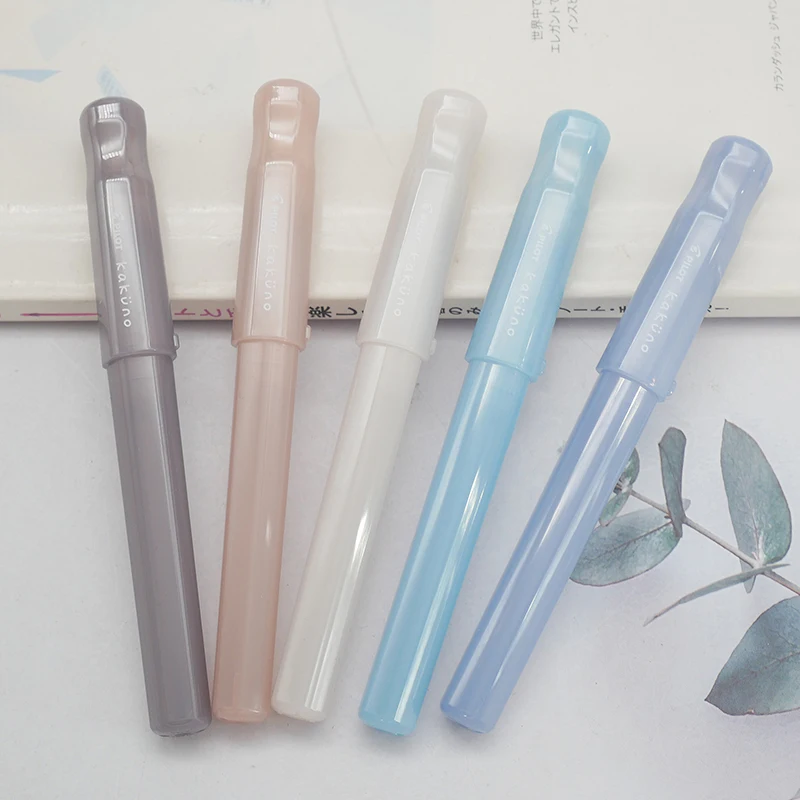 Japan PILOT fountain pen semi-transparent smiley face Kakuno family series limited color image nib
