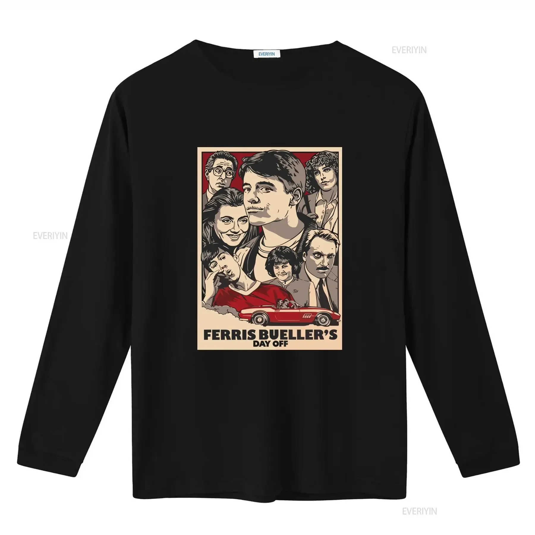 Ferris Buellers Day Off T Shirt Heavy Cotton New Apparel Classic Movie Print vintage Washed Comfortable Stretched Casual