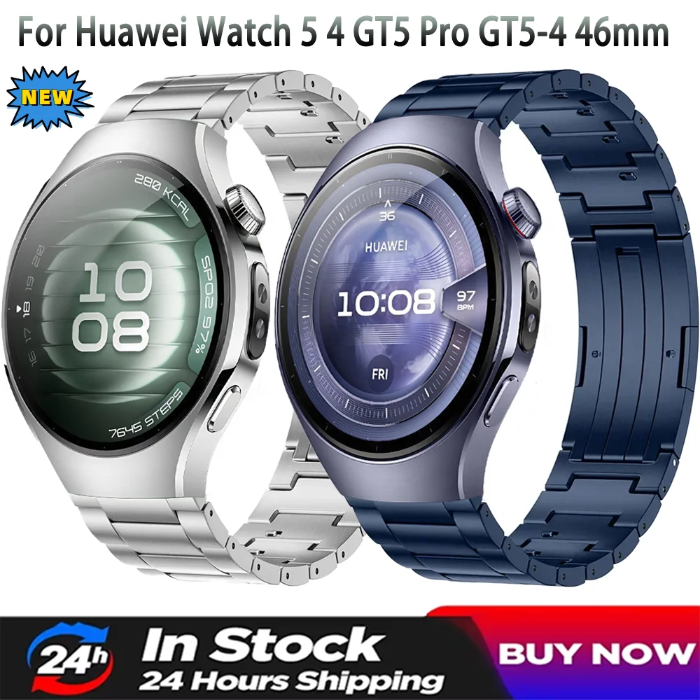 

Титановый ремешок 20 мм 22 мм для Huawei Watch 5 4 3 GT5 GT4-3 46 мм, быстросъемный браслет, ремешок Huawei Watch GT5 Pro, 46 мм, ремень Correa