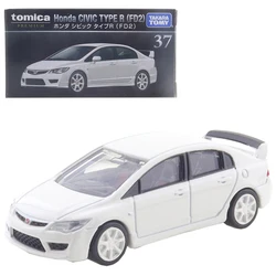 Takara Tomy Tomica Premium 37, Honda Civic TypeR (FD2), coches de juguete para niños, vehículo de Motor, modelo de Metal fundido a presión, colección de réplicas de coches