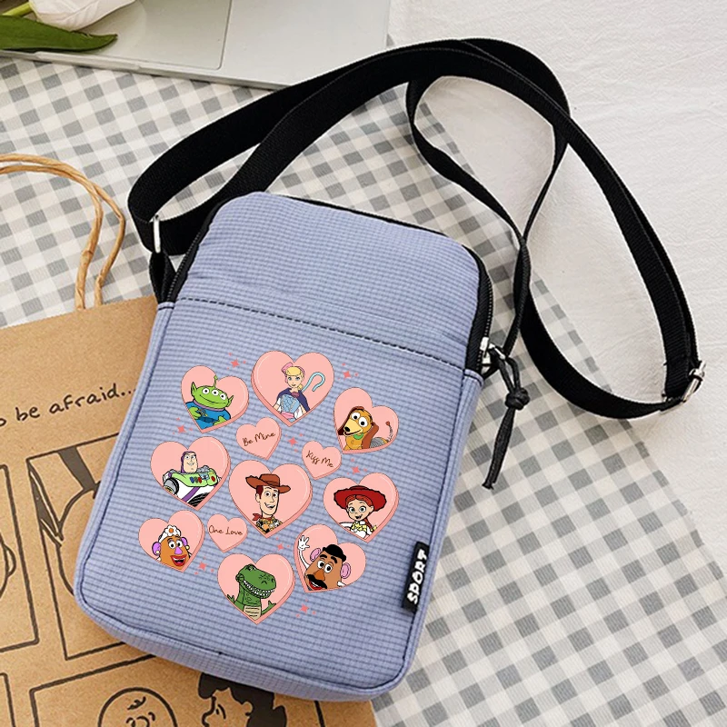 

2024 Crossbody Bag Toy Story Friends Handbags Cartoons Shoulder Bags Tote-Bag Kawaii Underarm Casual Bags Collocation Trendy