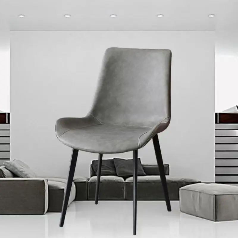 

Deluxe dining chair with modern design, simple modern Nordic style, ergonomic high-end dining chair