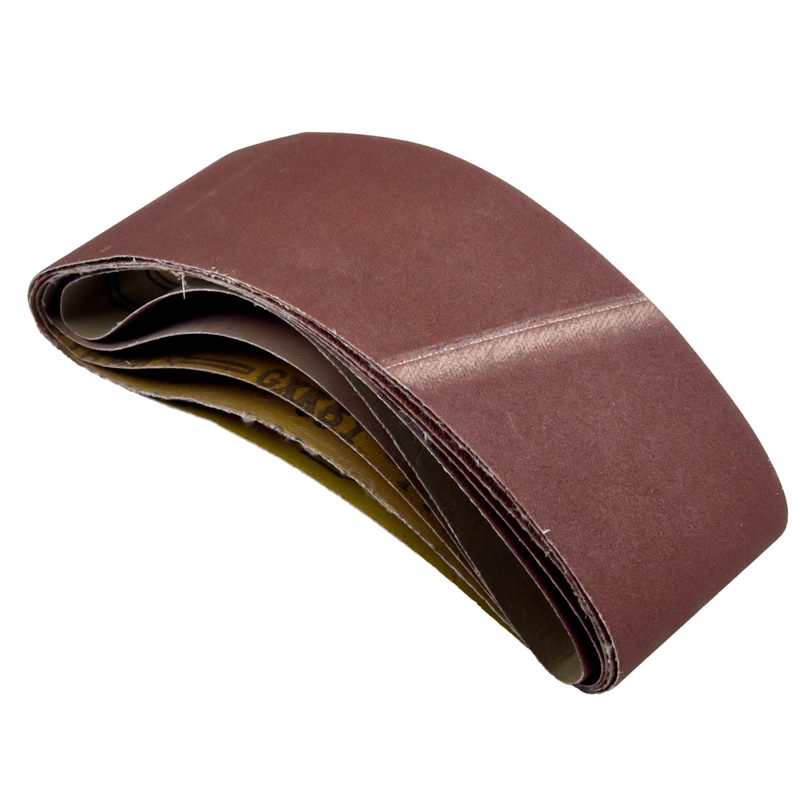 Abrasive Band Sanding Belts 75mm*533mm Set 5 Pieces Accessories Burgundy Kit Replacement High Quality Hot Sale