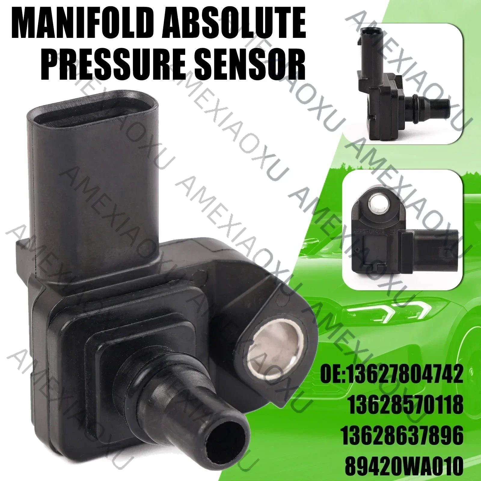 

For BMW 1 3 5 Series E60N E81 E87N E90 E91 Diesel Engines B37 B47 N47 N57 Petrol Engines Air Charge Pressure Sensor 13627804742