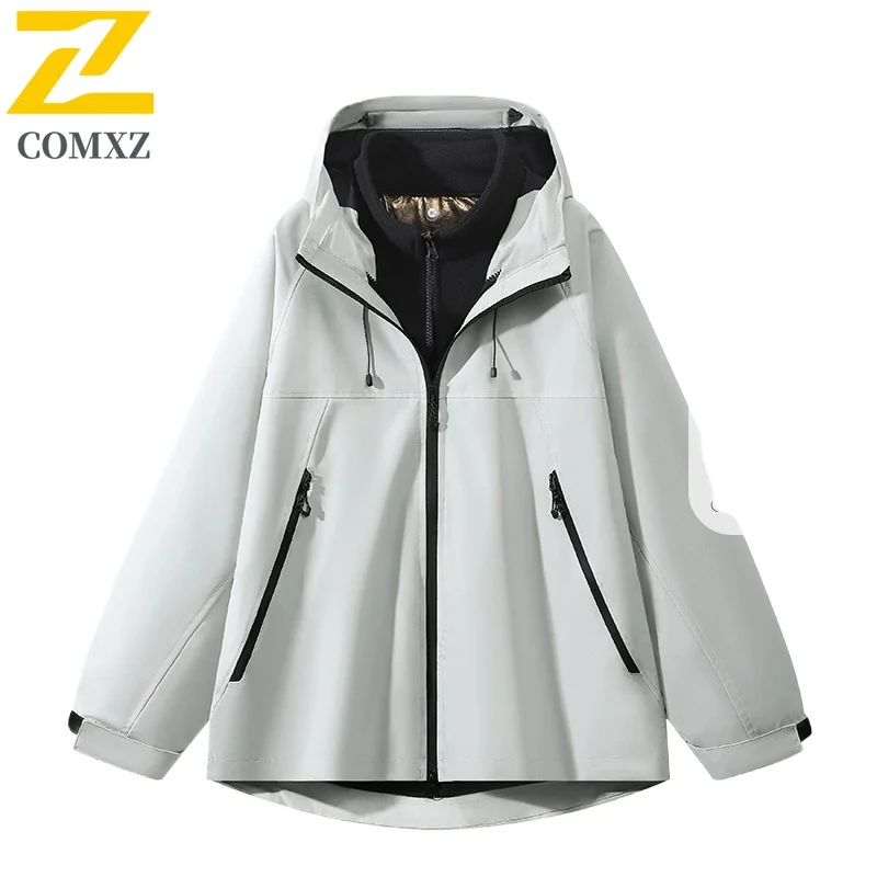 EiAO سترة واقية الكورية نمط زوجين مقاوم للماء يندبروف فضفاضة تناسب سترة خارجية للتخييم الصيد المشي لمسافات طويلة عادية 2025 #6