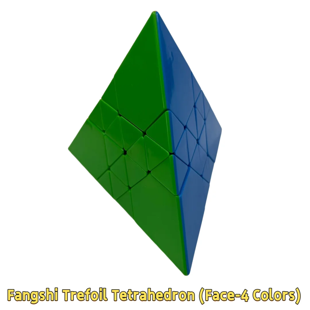 FangShi Three Leaf Pyramid Magic Cube Rhombohedron III Trefoil Tetrahedron Strange Shape Professional Puzzle Toys