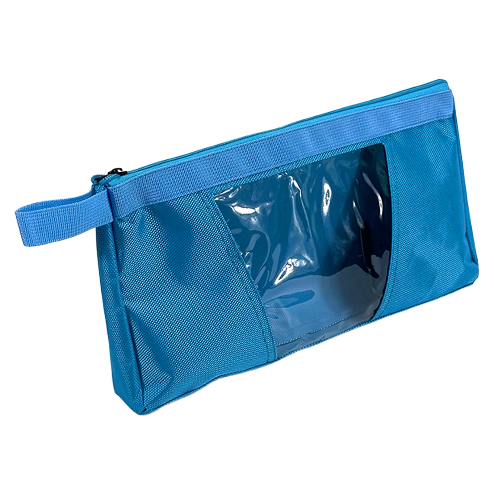 Thickened Tool Storage Bag Multifunction Translucent Zipper Makeup Bag Oxford Cloth Repair Tool Bag for Outdoor Travel Camping