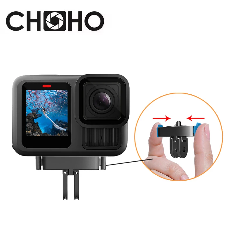 para-gopro-hero-13-acessorios-base-magnetica-montagem-adaptador-interface-magnetica-1-4-buraco-tripe-conector-dobravel-para-go-pro-hero13