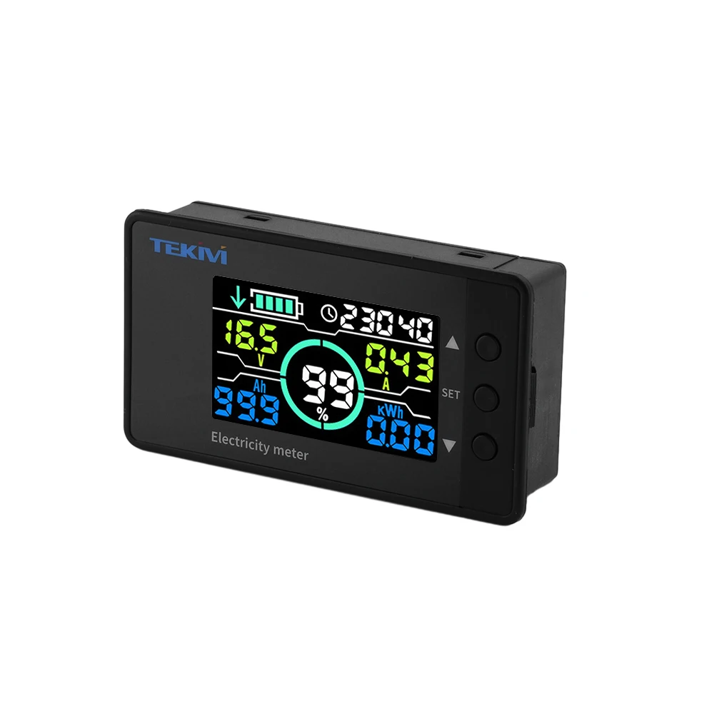 DC 7.5~100V Voltage Ammeter Power Capacity Power Meter Power Indicator Battery Monitor Hall Electric Vehicle Coulomb Tester image 2