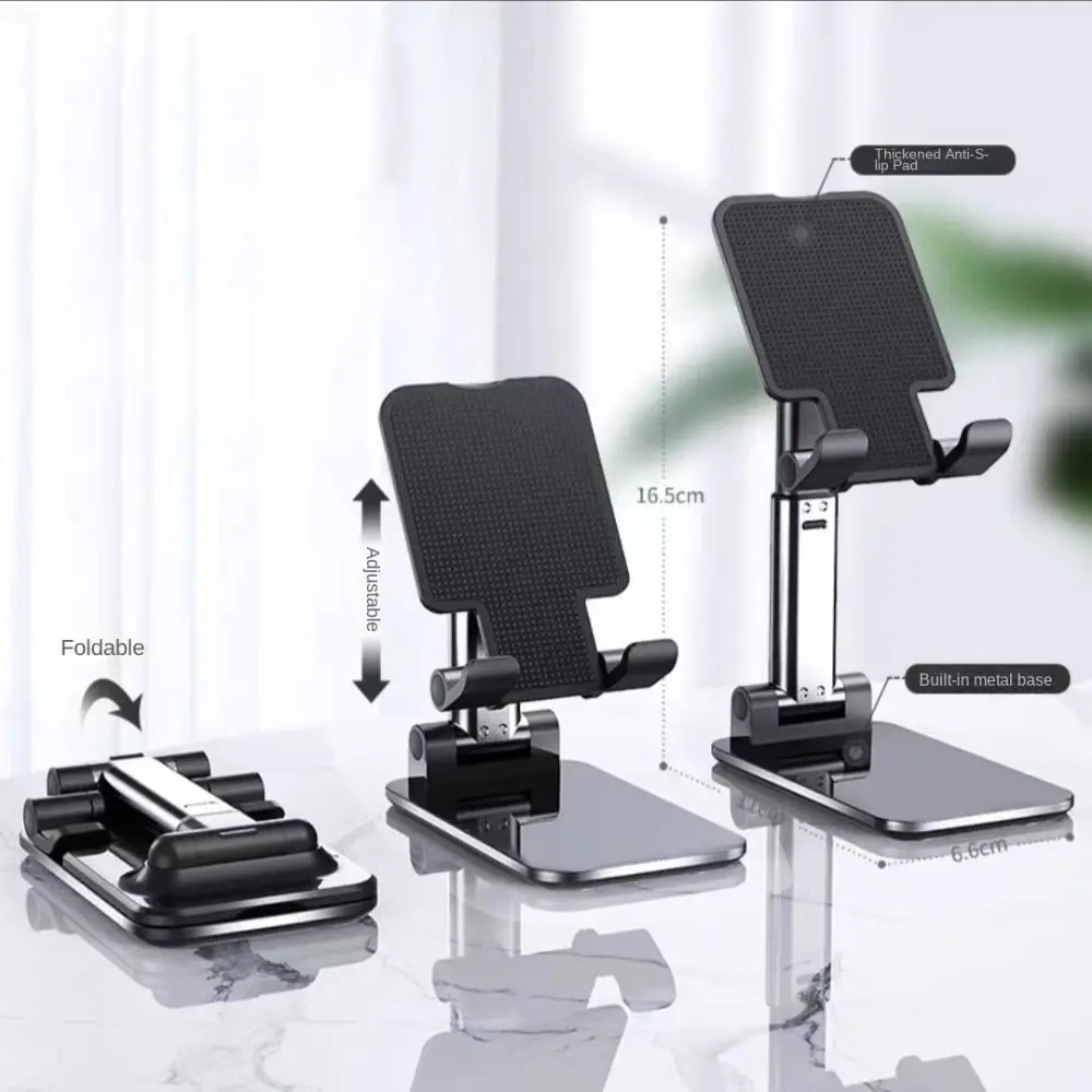 

Portable Plastic Mobile Phone Holder White Black Pink Green Adjustable Desk Stand Foldable Universal Table Cell Phone Stand