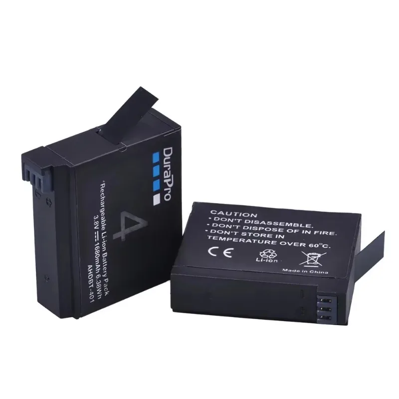 High-Quality  1680mAh High Capacity AHDBT-401 Battery, Long Lasting Replacement Battery for GoPro Hero 4 Hero4 Action Camera