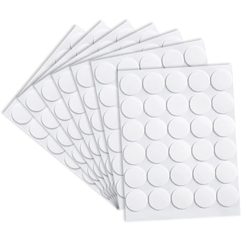 7 Sheets Double Sided Stickers Removable Tape Adhesive Dots Nail Paint Safe Wall