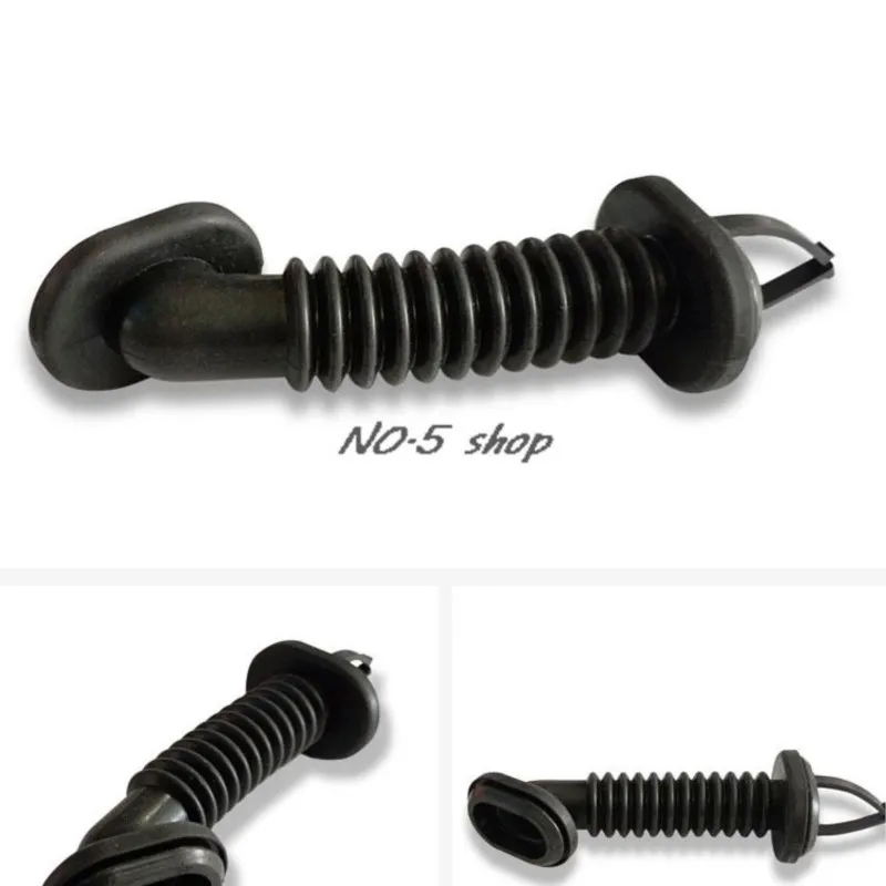 5Pcs 25x39mm Car Harness Wiring Door Tube Rubber Sleeve Dust-proof Rubber Protective Sleeve Oval Black