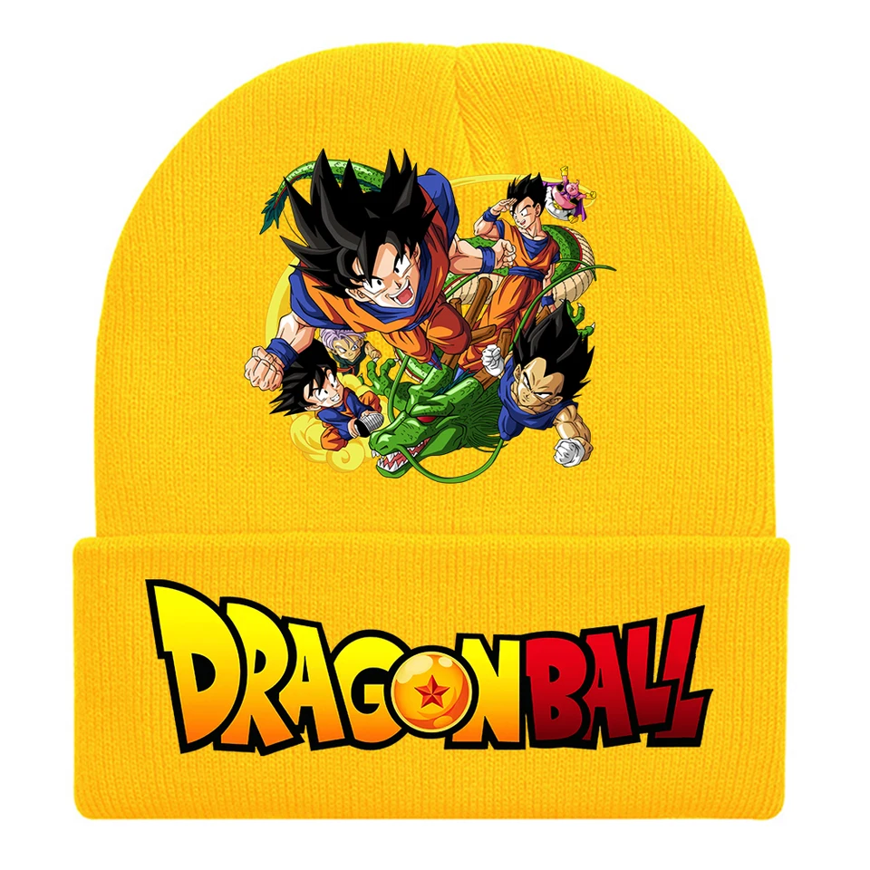 男の子用ドラゴンボールZ悟空ニットキャップ、ベビーハット、ビーニー